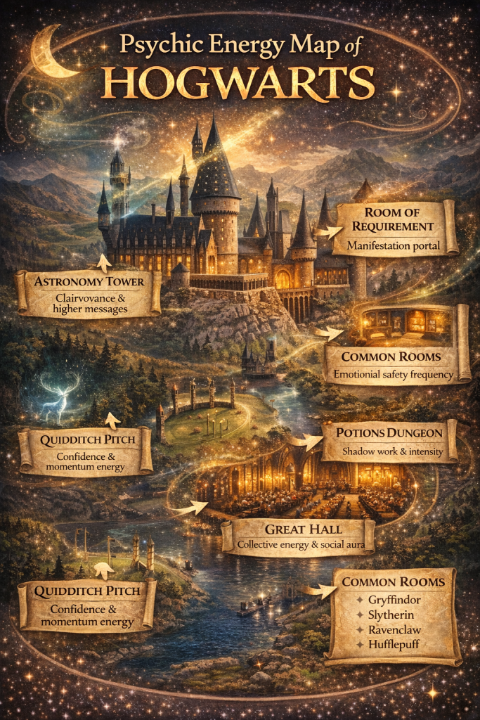 Psychic Energy Map of Hogwarts
